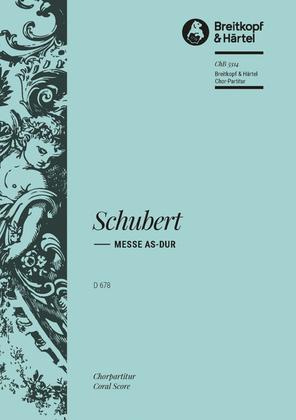 Book cover for Mass in A flat major D 678