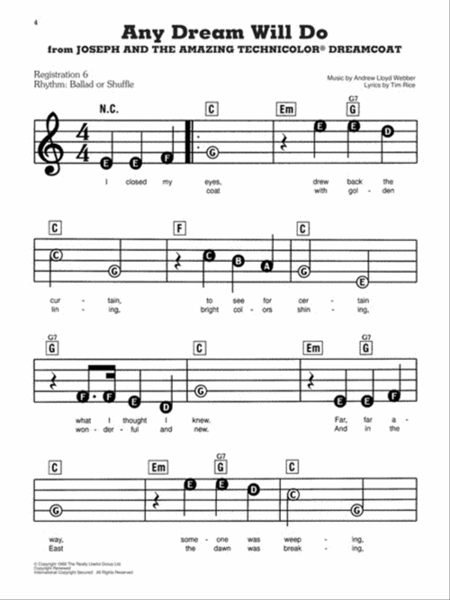 Simple Songs Electronic Keyboard scores gallery preview page 2