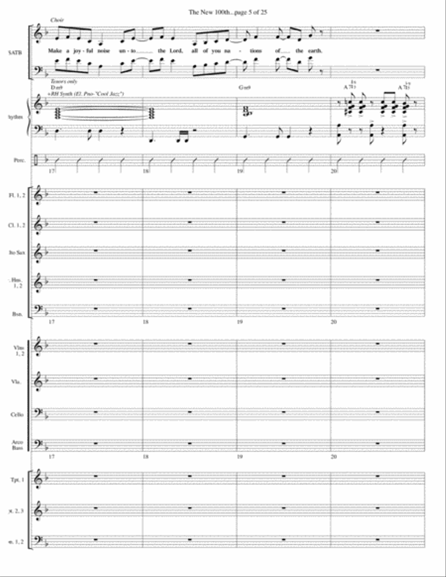 The New 100th--full score and parts 4-Part scores gallery preview page 5