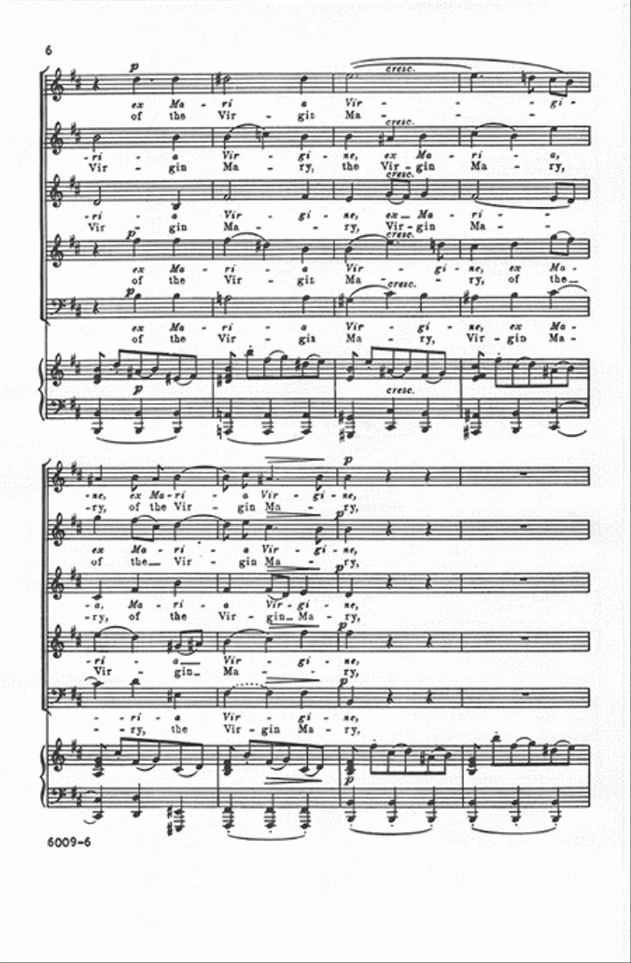 Et Incarnatus Est (He Was Incarnate) (from B Minor Mass) SSATB scores gallery preview page 6