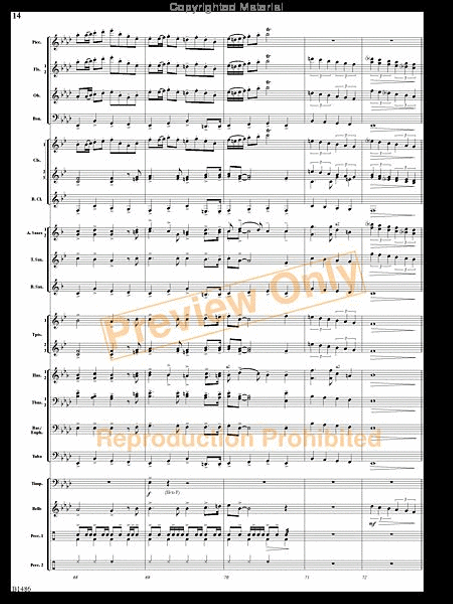 An American Spectacular An American Spectacular Concert Band scores gallery preview page 13