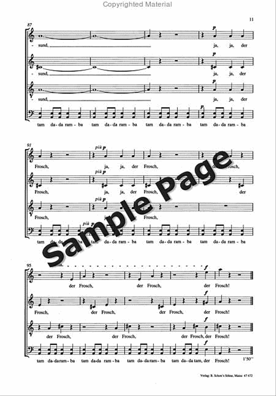 Spucken & Schluckensatb A Cappella 4-Part scores gallery preview page 12