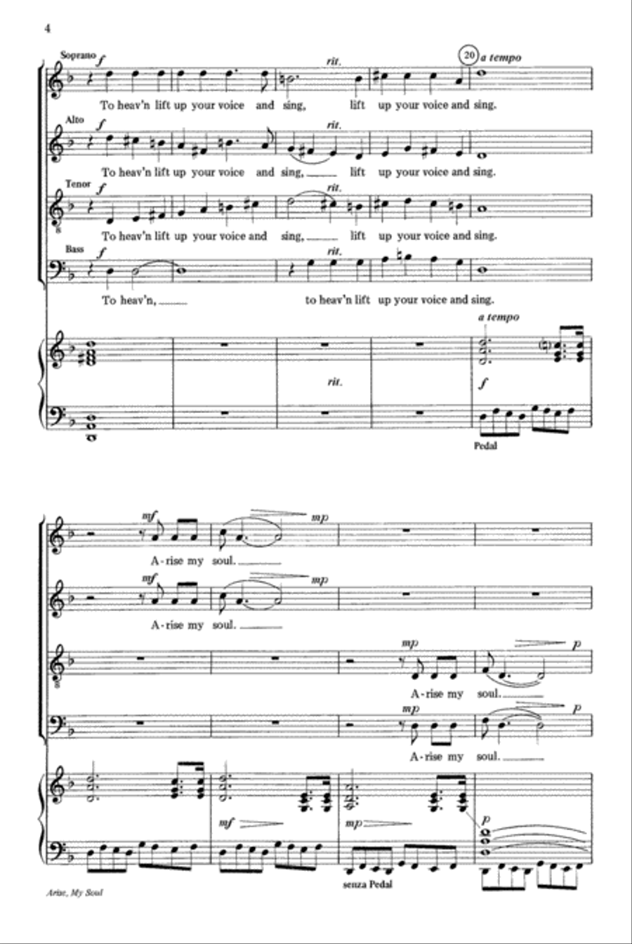 Arise, My Soul 4-Part scores gallery preview page 4