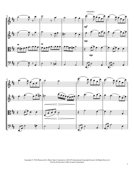 La Vie En Rose - String Quartet image number null