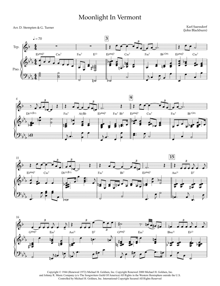 【25％OFF】 by Vermont In Moonlight Frank Trumpet B-Flat - Sinatra アート・デザイン・音楽
