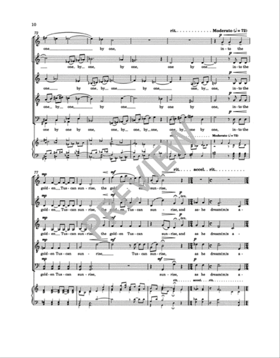 Leonardo Dreams of His Flying Machine Choir scores gallery preview page 9