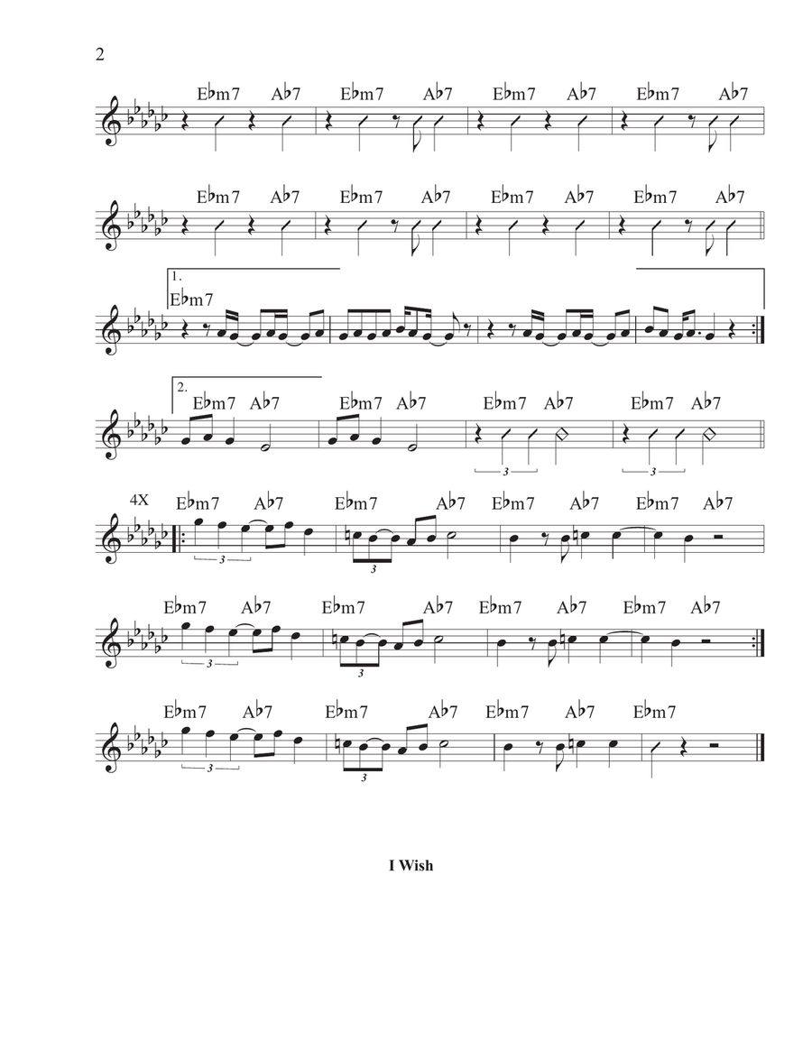 I Wish Piano, Vocal scores gallery preview page 2