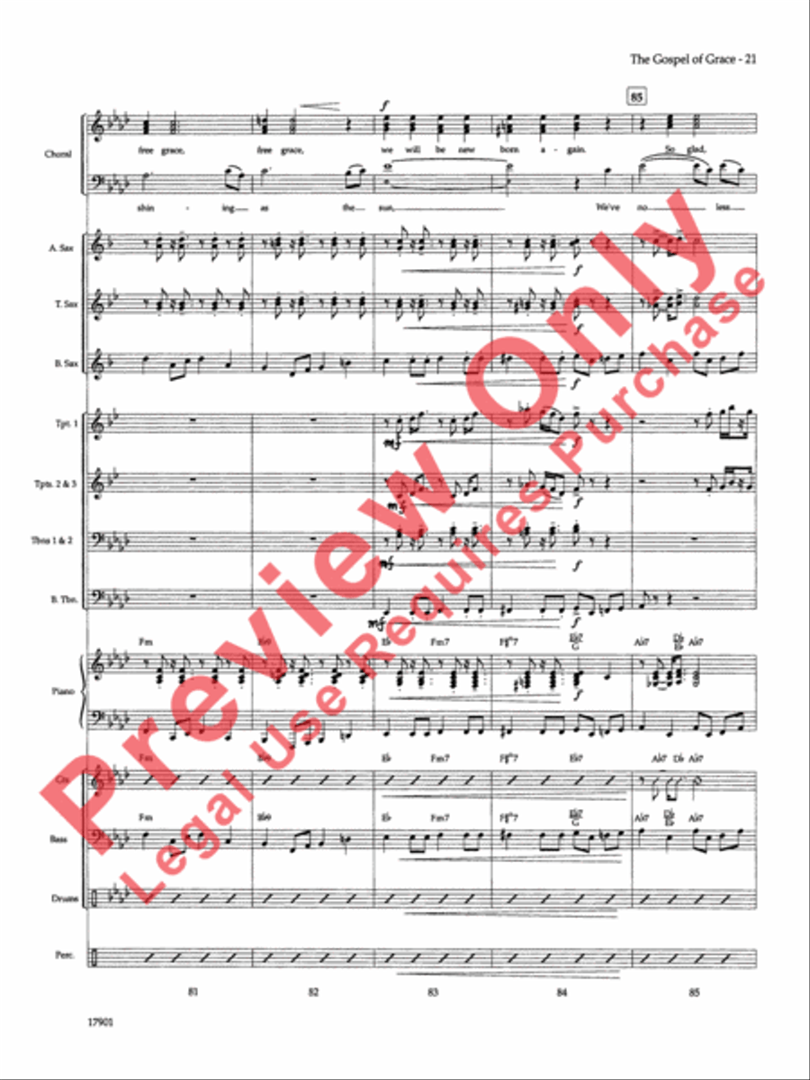 The Gospel of Grace The Gospel of Grace Choir scores gallery preview page 22