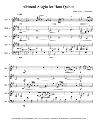 Adagio In G Minor