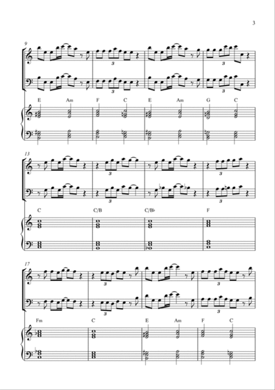 Dos Oruguitas Piano Trio scores gallery preview page 3
