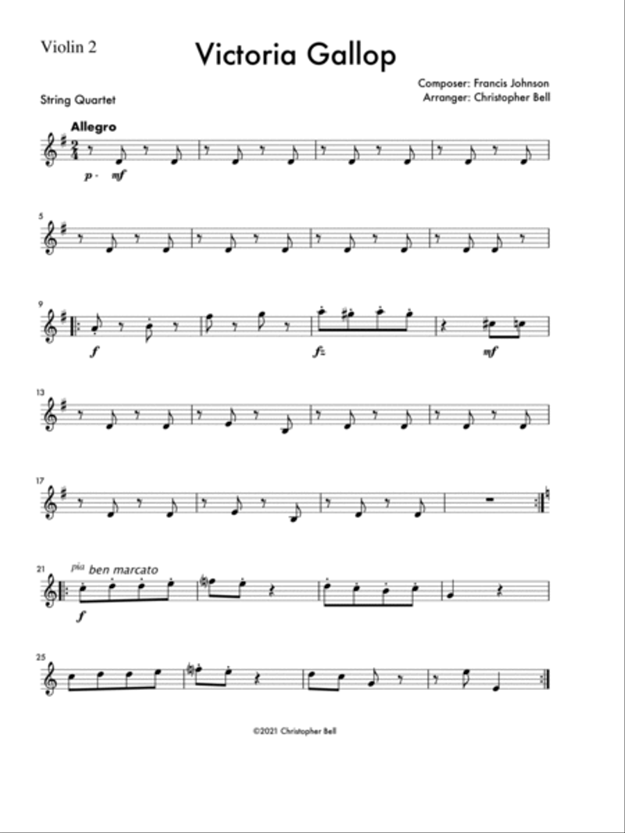 Victoria Gallop - String Quartet String Quartet scores gallery preview page 6