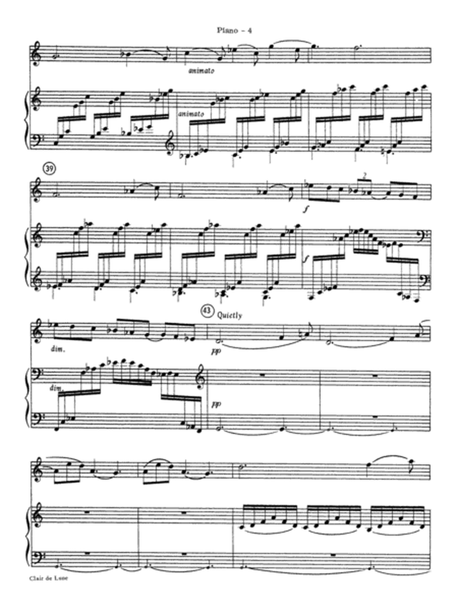 Clair de lune: Piano Accompaniment