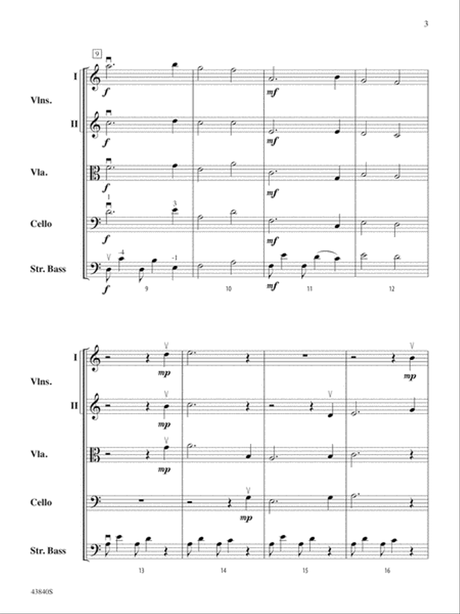 Mystère: Score String Orchestra scores gallery preview page 3
