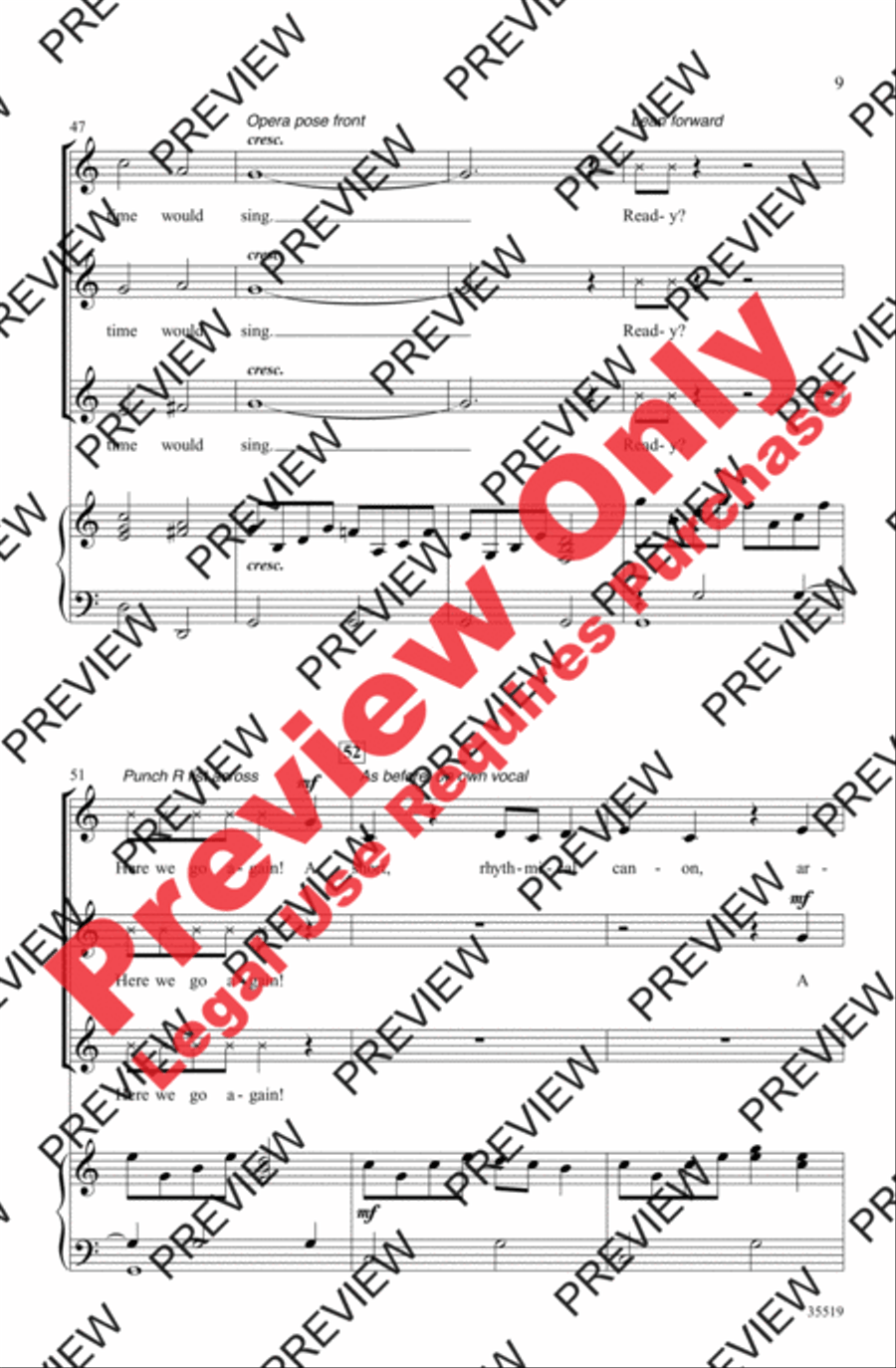 Singing A-Round SAB scores gallery preview page 9