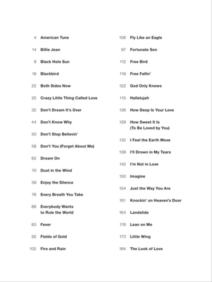 The New Standards Piano, Vocal, Guitar scores gallery preview page 2