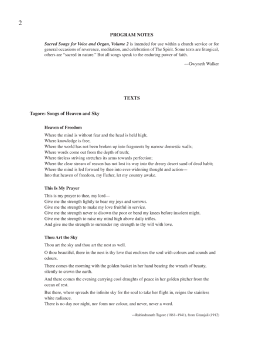 Sacred Songs, Volume 2 High Voice scores gallery preview page 2
