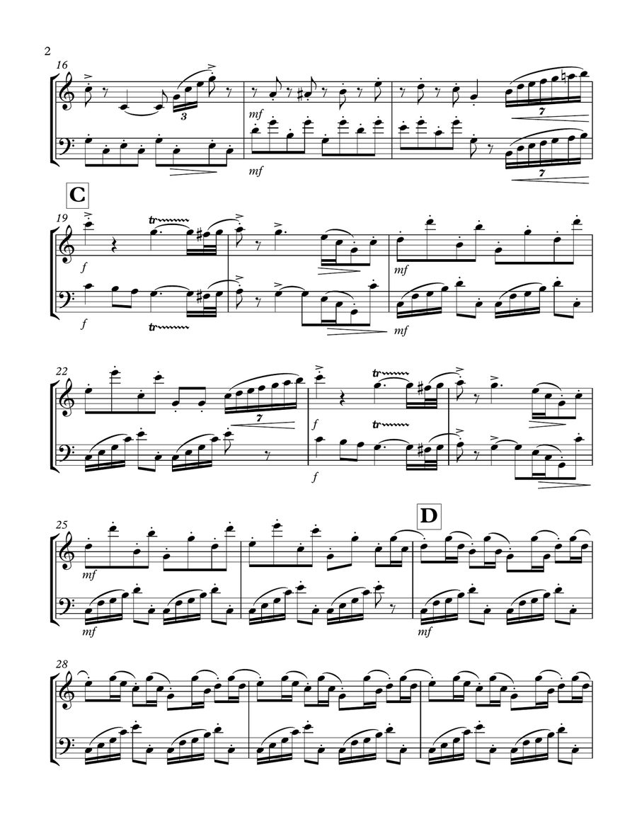 Chinese Dance (Nutcracker Suite): Oboe & bassoon Duet Woodwind Duet scores gallery preview page 2