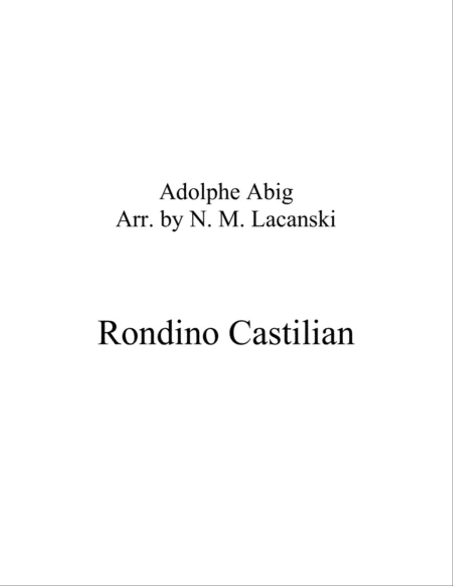Rondo Castilian String Trio scores gallery preview page 1