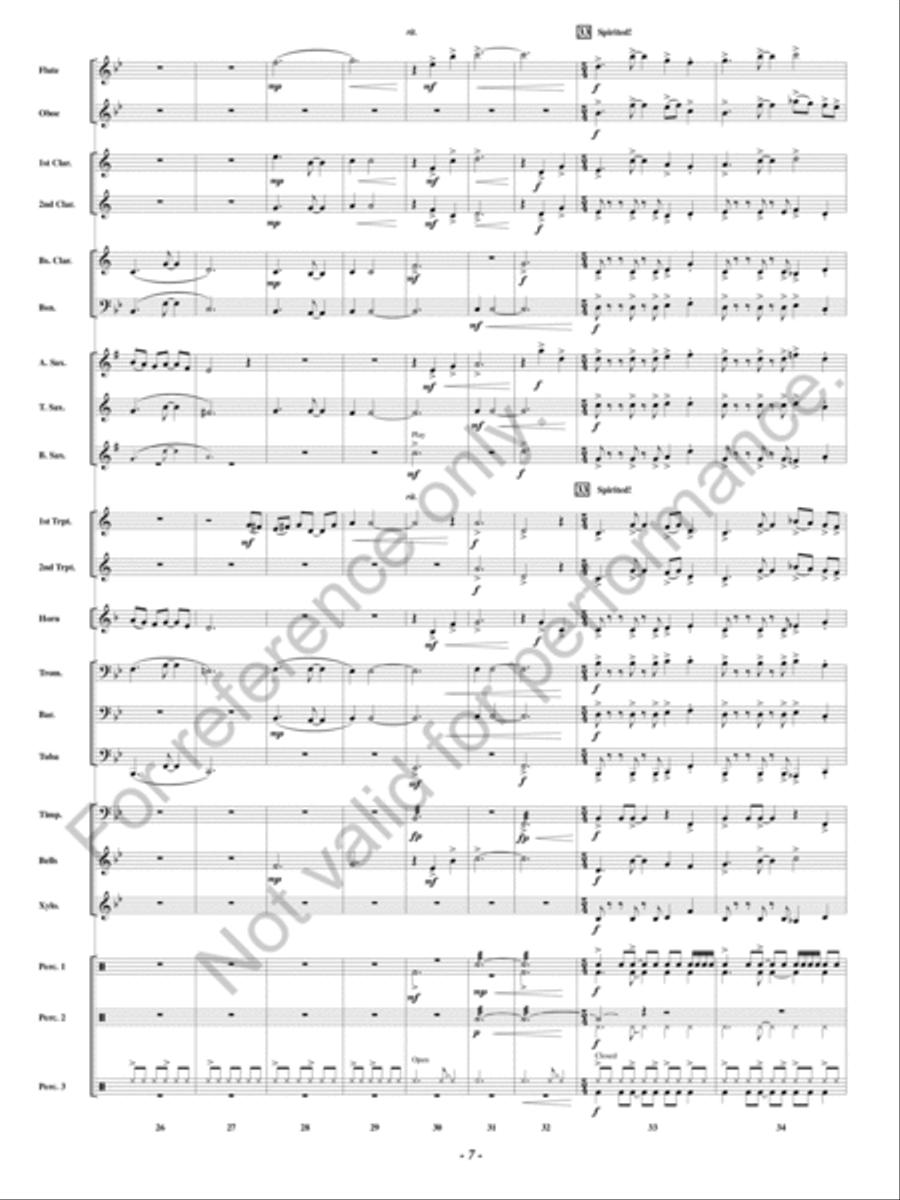 Outrider Concert Band scores gallery preview page 8