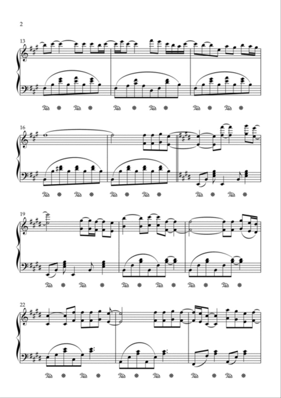 Spending My Time Piano Solo scores gallery preview page 2