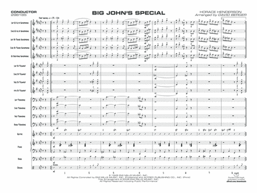 Big John's Special: Score