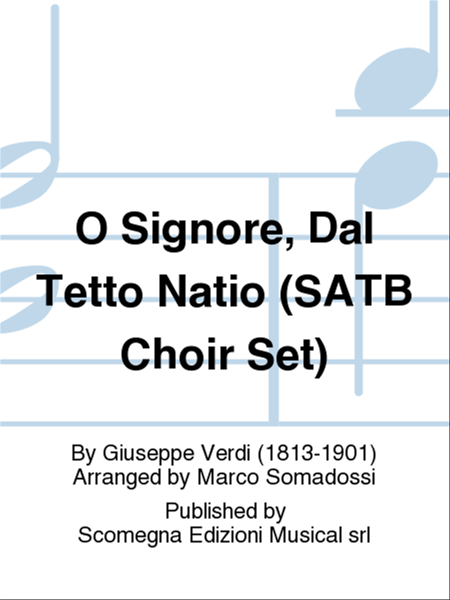 O Signore, Dal Tetto Natio (SATB Choir Set) 4-Part scores gallery preview page 1