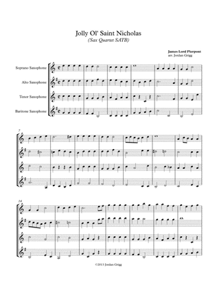 Jolly Ol' Saint Nicholas (Sax Quartet SATB)