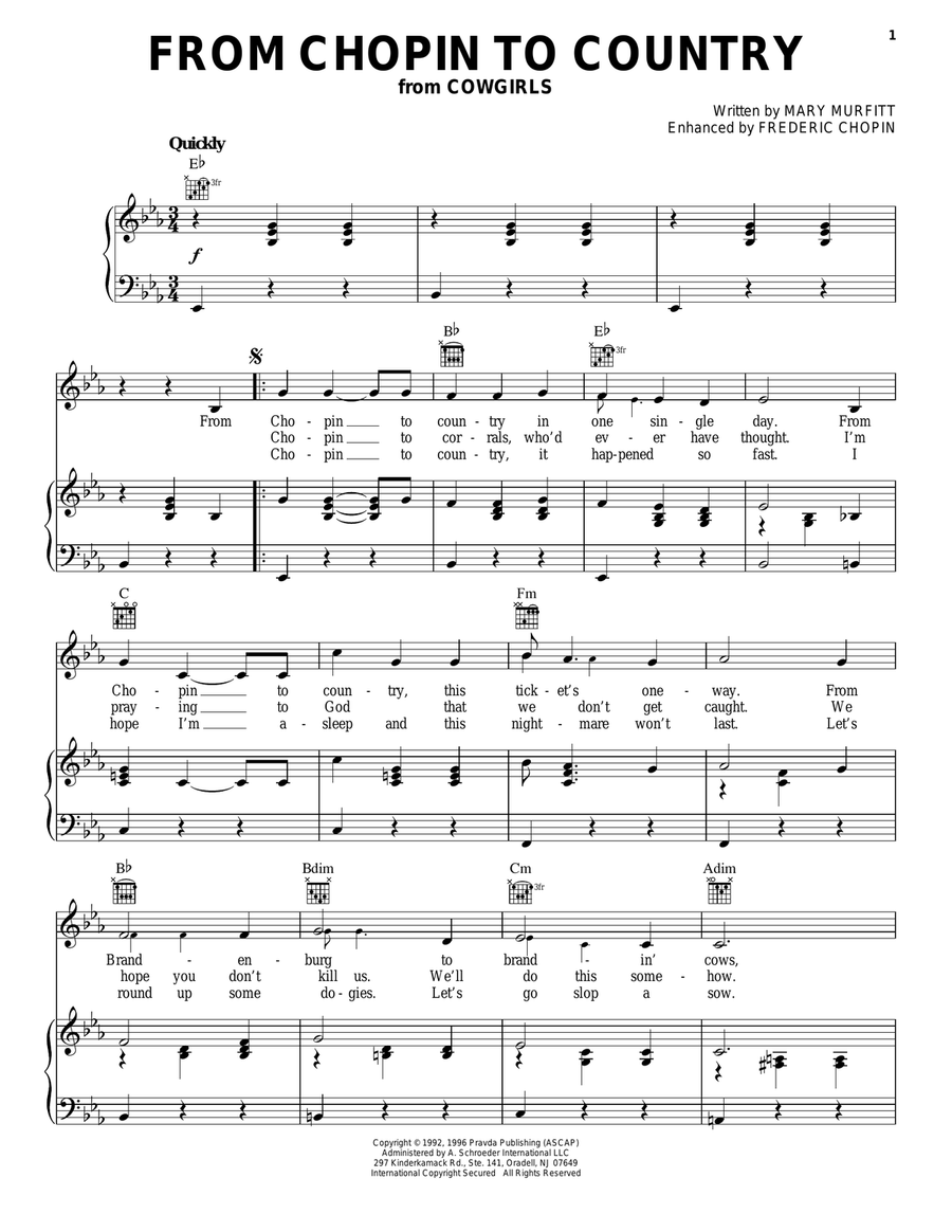 From Chopin To Country Acoustic Guitar scores gallery preview page 1