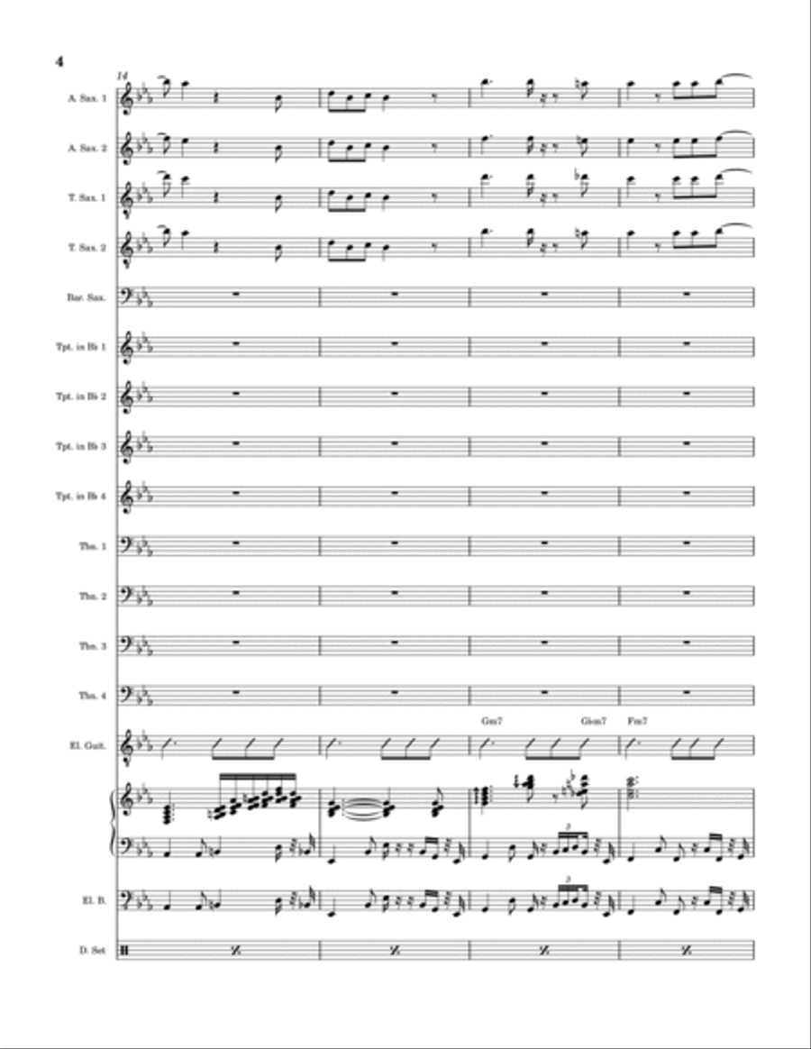 You're Still A Young Man You're Still A Young Man Jazz Ensemble scores gallery preview page 5