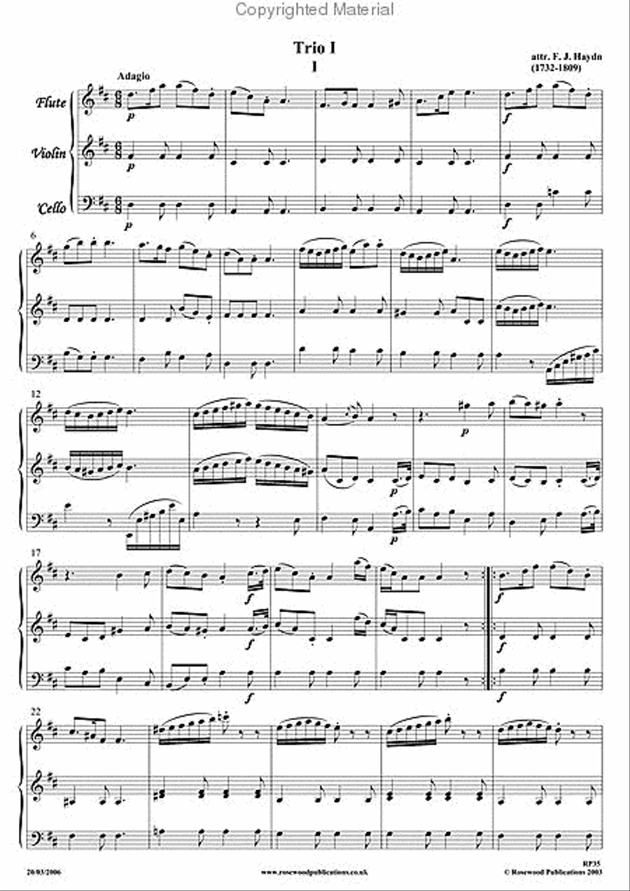 Three Trios Flute scores gallery preview page 2