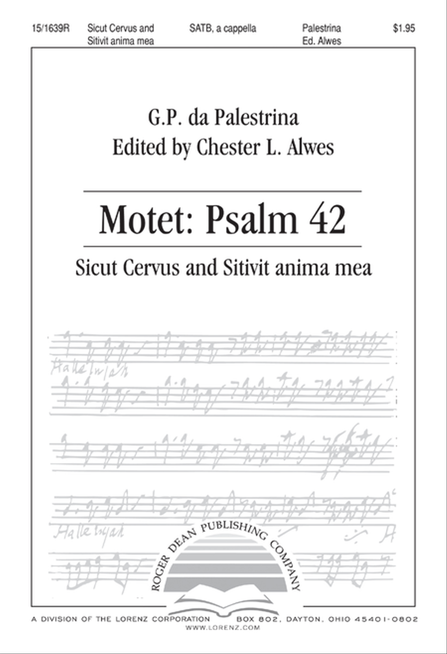 Motet Psalm 42 4-Part scores gallery preview page 1