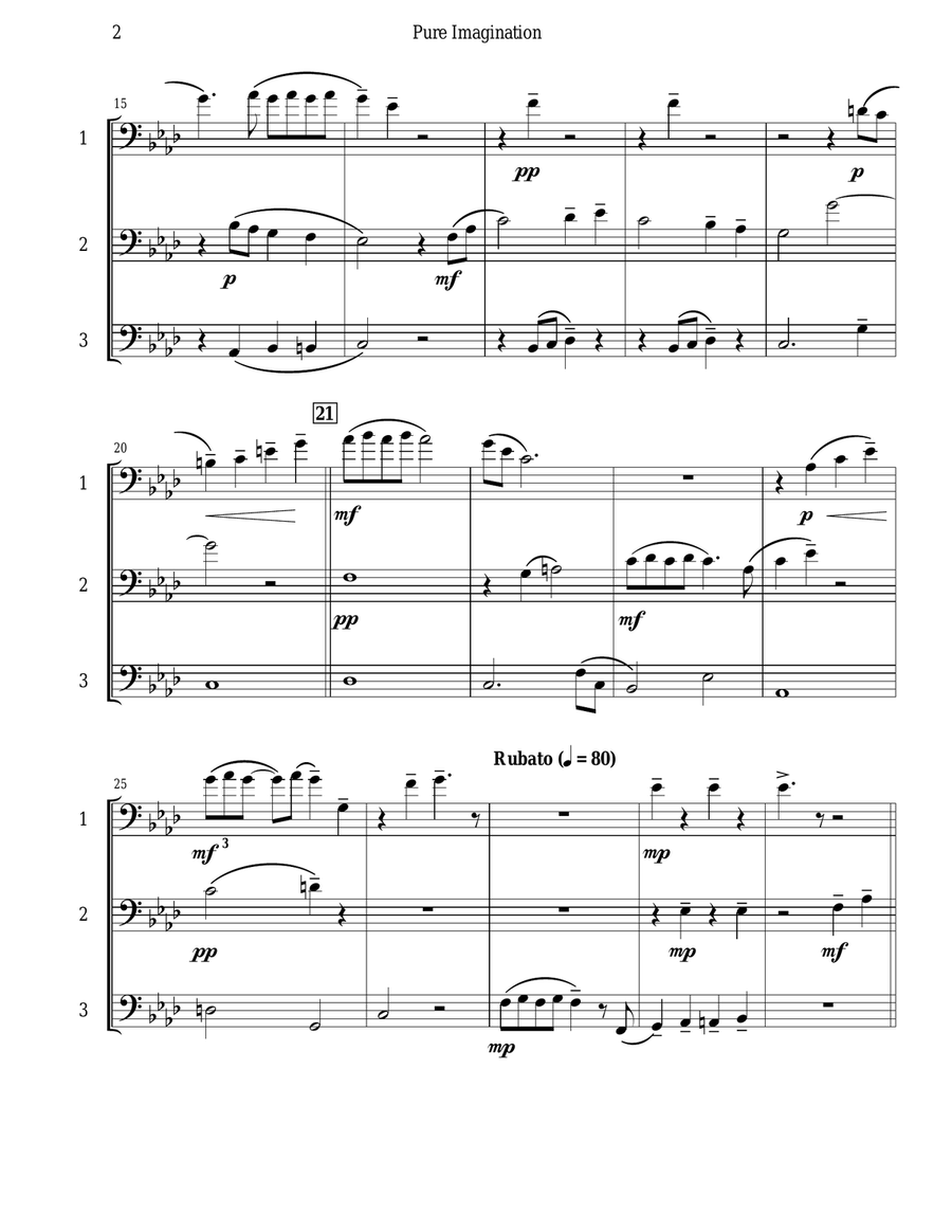 Pure Imagination Brass Ensemble scores gallery preview page 3