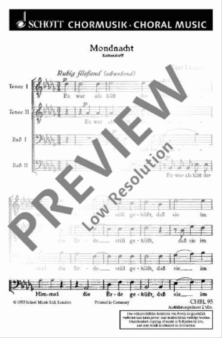 Mondnacht Mondnacht Men's Choir scores gallery preview page 2