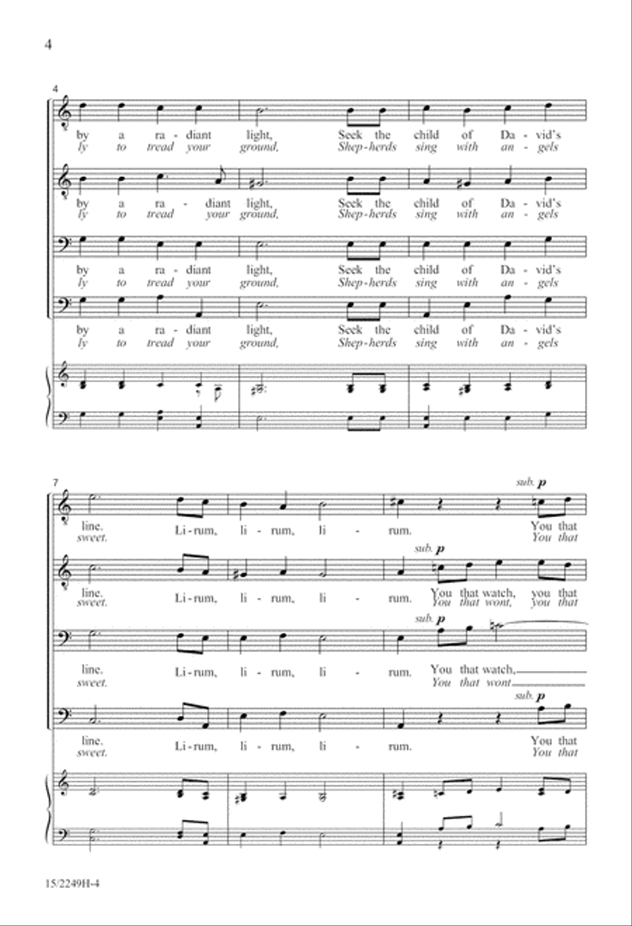Lirum Lirum TTBB scores gallery preview page 4