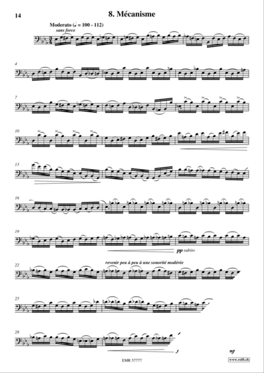 36 Etudes Transcendantes 36 Etudes Transcendantes Trombone scores gallery preview page 10