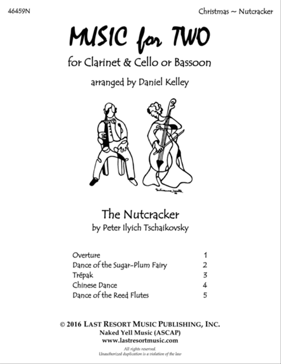 The Nutcracker for Clarinet & Cello or Clarinet & Bassoon Duet - Music for Two Small Ensemble scores gallery preview page 3