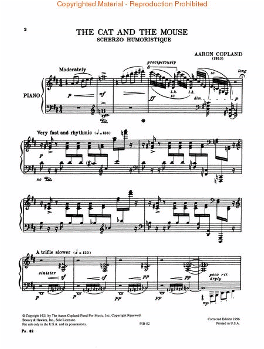 The Cat and the Mouse Piano Solo scores gallery preview page 2
