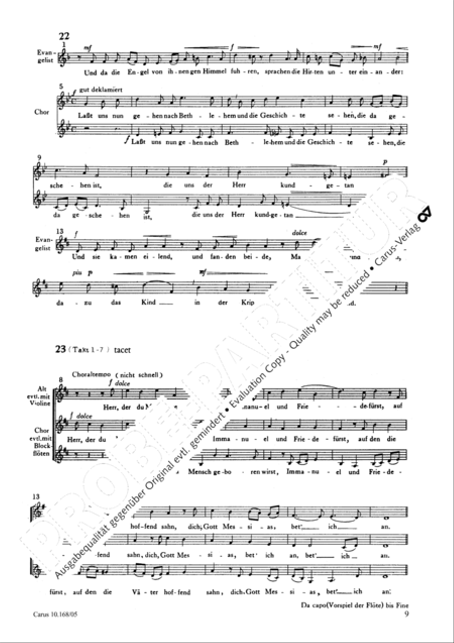 The Christmas Story (Die Weihnachtsgeschichte) SSA scores gallery preview page 10