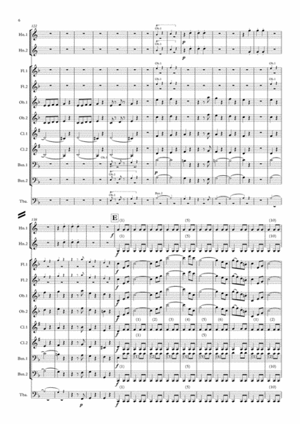 Mozart: Ein Musikalischer Spass (A Musical Joke) K522 Mvt. IV Presto - symphonic wind ensemble image number null