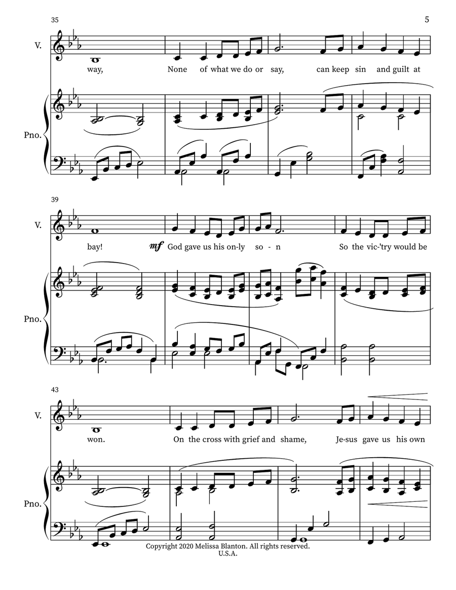 Jesus is the Anchor of My Soul Voice scores gallery preview page 5