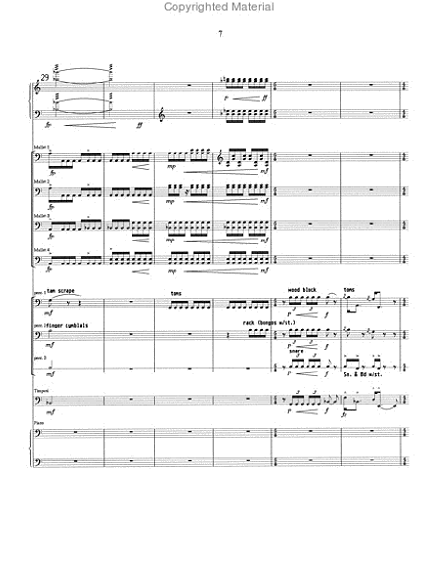 Song of Middle Earth Percussion Ensemble scores gallery preview page 8