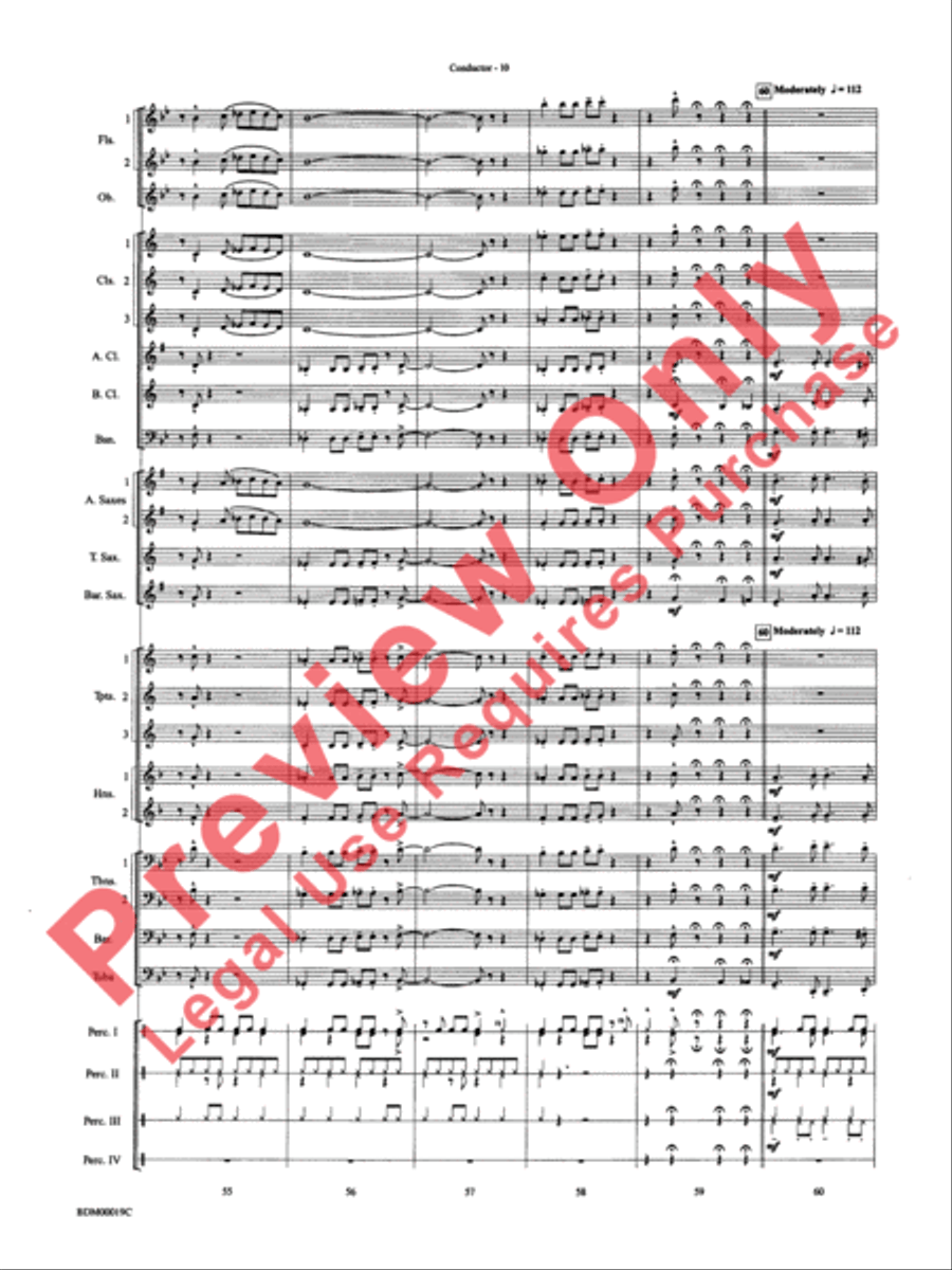 Carnaval de Brasil Concert Band scores gallery preview page 12