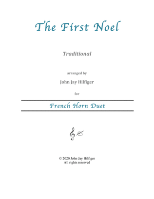 The First Noel for French Horn Duet