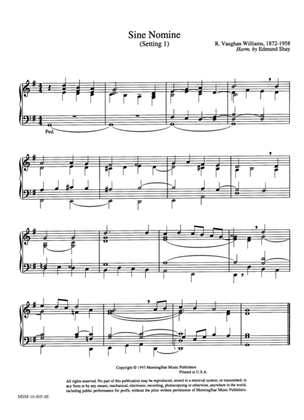 Sine nomine (2 settings) (Hymn Harmonization)