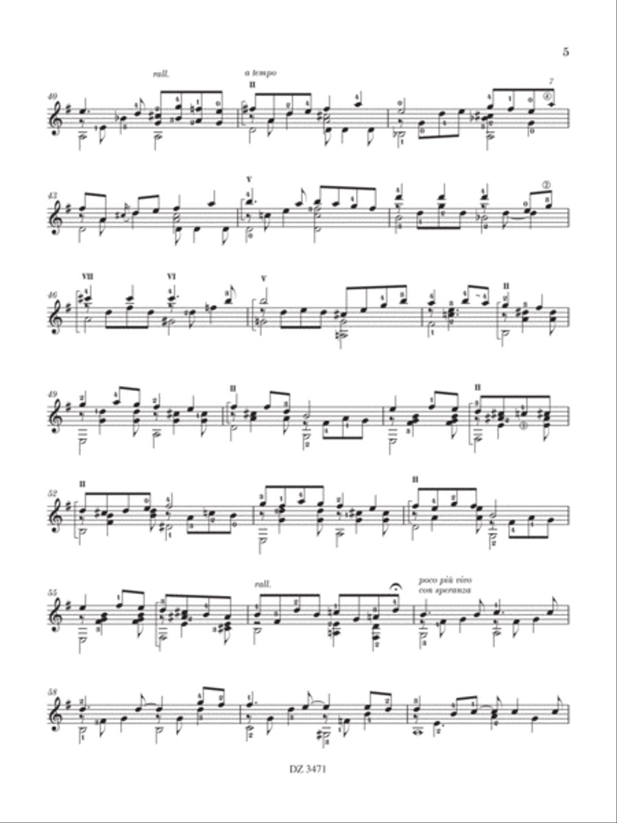 Stolen Dreams Classical Guitar scores gallery preview page 6