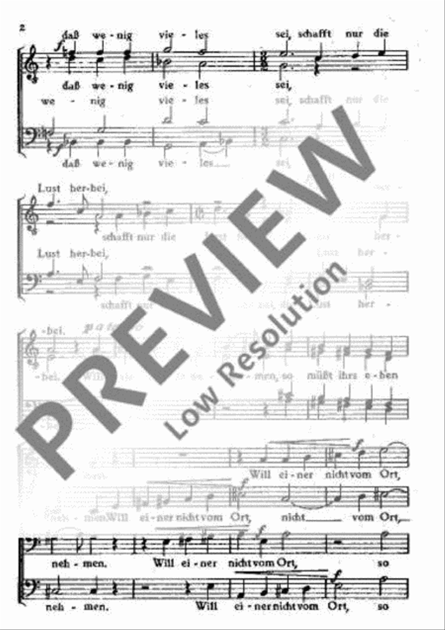Mit Mädchen sich vertragen Men's Choir scores gallery preview page 3