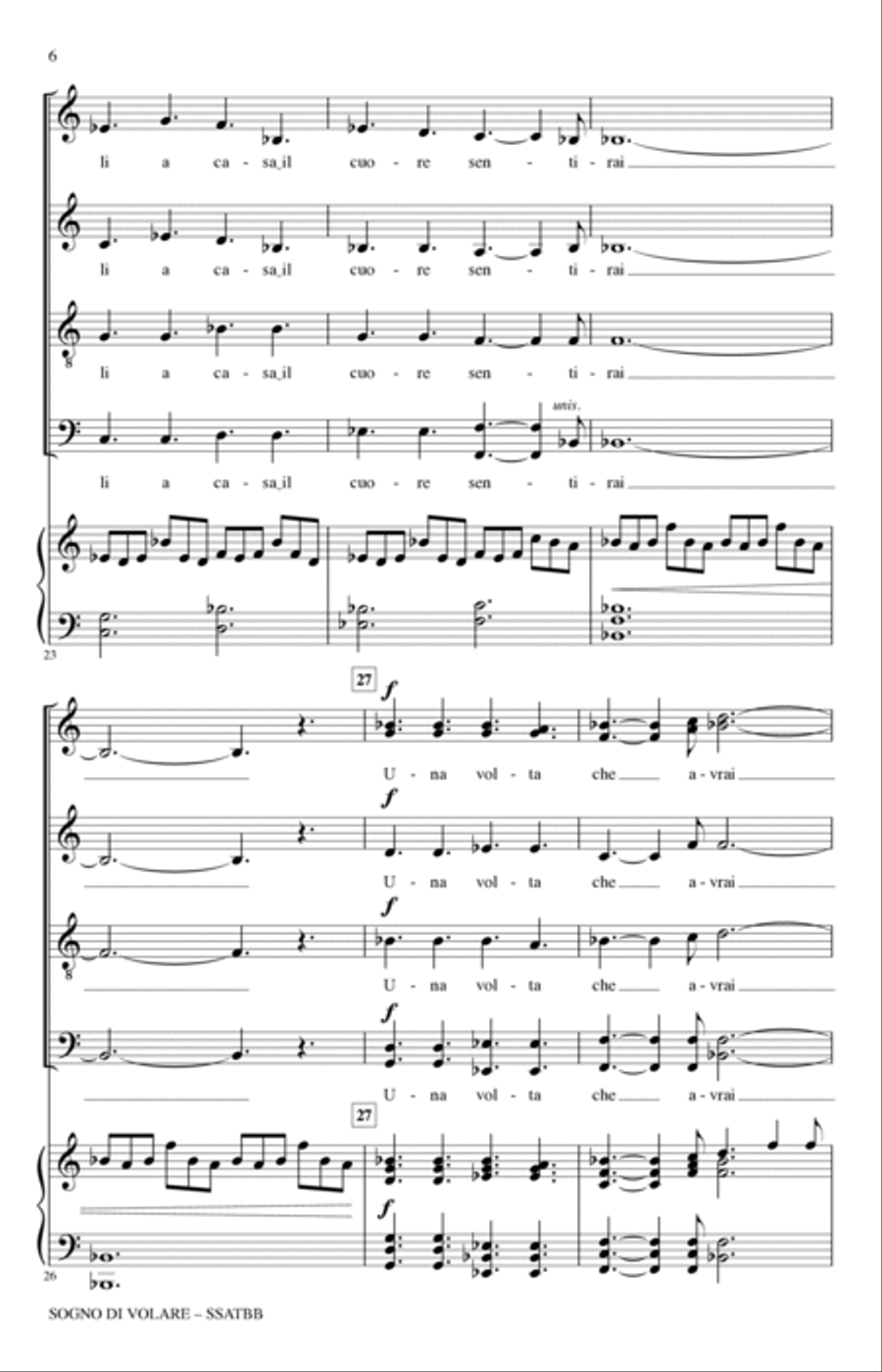Sogno Di Volare (from Civilization VI) 4-Part scores gallery preview page 4