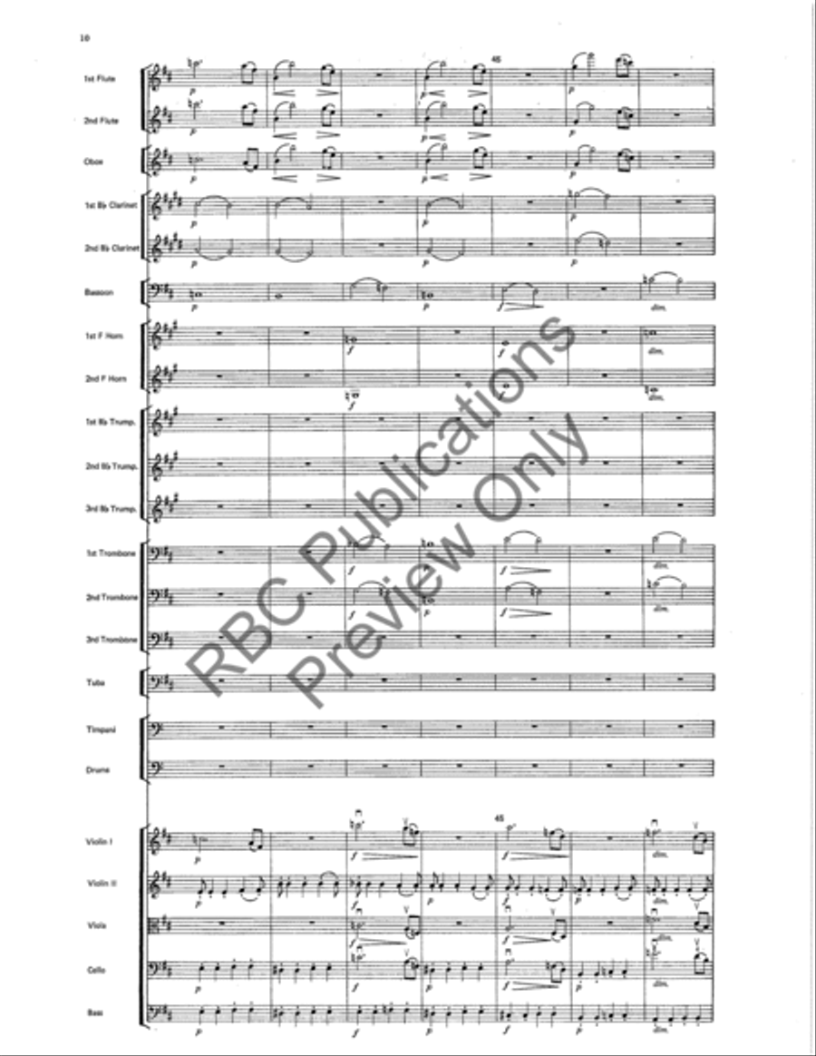 Symphony #4 Finale Full Orchestra scores gallery preview page 13
