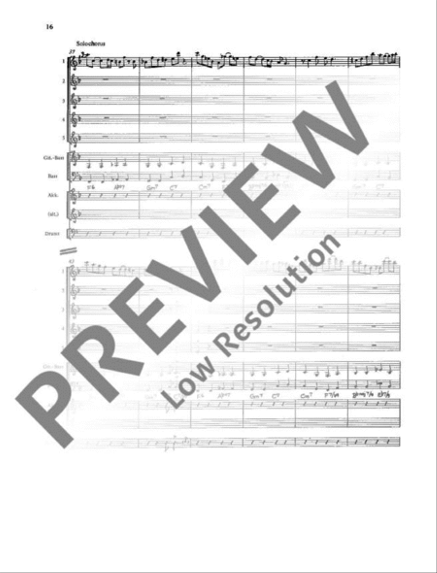 Play Swing for instrumental groups Guitar Ensemble scores gallery preview page 17
