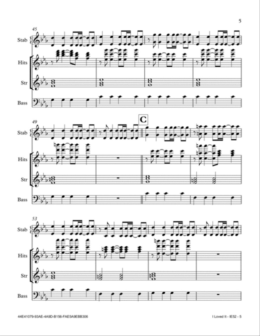 I Loved It Small Ensemble scores gallery preview page 5
